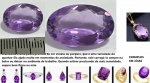 AMETISTA ROXA - ORIGEM SANT SÉ BAHIA BRASIL - LAPIDAÇÃO OVAL  E COR ROXA INTENSA  MUTIFACETADO !!