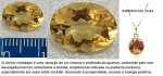 CITRINO CONHAQUE  - ORIGEM MINAS GERAIS -ARACATINGA  -PAR EM  FORMATO LAPIDAÇÃO OVALPEÇAS MAGNIFICAS