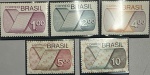 BRASIL SÉRIE COMPLETA RHM 552 A 556 VALOR CAT 37 UFS OU R$ 185 REAIS   EM ESTADO MINT DE CONSERVAÇÃO