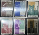 INDONESIA SÉRIE DE SELOS COM TEMA OLIMPIADAS SEM CARIMBO-EM ESTADO MINT DE CONSERVAÇÃO!!!