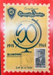 BRASIL FOLHINHA POSTAL BLUMENAU 1965 DE CONSERVAÇÃO NUNCA CIRCULADA