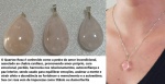 PINGENTES SUPER LOTE COM 3 PINGENTES DIFERENTES EM QUARTZO ROSA A PEDRA DO AMOR INCONDICIONAL