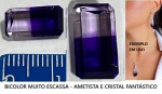 BICOLOR MUITO ESCASSA - AMETISTA E CRISTAL FANTÁSTICO - ORIGEM BAHIA MINAS DE SANT SÉ - PEÇA MAGNIFICA !!