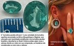 TURMALINA PARAIBA AFRICANA -  LAPIDAÇÃO OVAL   - COR AZUL ESVERDEADA - ORIGEM NIGÉRIA - MARAVILHOSA , RARA E EXCLUSIVA!
