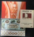 LOTE DE BLOCOS DO BRASIL EM ESTADO MINT DE CONSERVAÇÃO 1