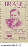 MARMORIZADO SELO RHM C 554Y  Ano 1966  - EM ESTADO MINT  DE CONSERVAÇÃO CONFORME A FOTO EXIBIDA R$ 15 - Copia