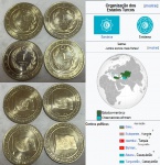 TURQUIA SET GRANDES ESTADOS TURCOS   -  ESCASSAS EM ESTADO FLOR DE CUNHO DE CONSERVAÇÃO