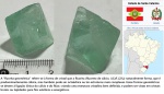 FLUORITA GEOMÉTRICA MUITO ESCASSA - PEÇA PARA COLECIONADOR - ORIGEM SANTA CATARINA  BRASIL