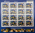 BRASIL BLOCO DE SELOS DO ANO 2023 100 ANOS DA PREVIDENCIA SOCIAL  COM 16 SELOS  EM ESTADO MINT DE CONSERVAÇÃO