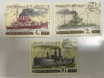 RUSSIA - SÉRIE  COM O TEMA TRANSPORTES NAVIOS A VAPOR    - SELOS EM ESTADO MINT DE CONSERVAÇÃO