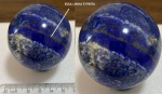 ESFERA EM LAPIS LAZULI COM PIRITA DOURADA   MUITO DIFICIL APARECER  COR INTENSA COM DESENHOS MARAVILHOSOS EM AZUL CLARO , ESCURO , BRANCO ETC