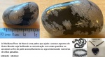 OBSIDIANA FLOCO DE NEVE - ORIGEM MEXICO - COR NEGRA COM FLOCOS BRANCOS !