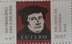 BRASIL SELO RHM C 3690 DO ANO 2017 REFORMA MARTINHO LUTERO EM ESTADO MINT DE CONSERVAÇÃO