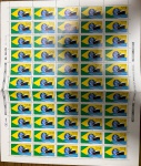 BRASIL FOLHA COMPLETA COM 55  SELOS DO ANO 1988  NUNCA CIRCULADOS!!!!!!!!