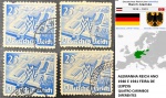 ALEMANHA REICH ANO 1941 FEIRA DE LEIPZIG 4 CARIMBOS DIFERENTES PARA GARIMPAR  - SELO EM ESTADO DE CONSERVAÇÃO  CONFORME A FOTO EXIBIDA!!
