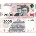 Argentina - P-371a Cédula de 2.000 Pesos 2023 Flor de Estampa - Ramón Carrillo e Cecilia Grierson - América