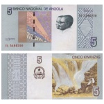 Angola - Cédula de 5 Kwanzas 2012 - P-151Aa - Flor de Estampa