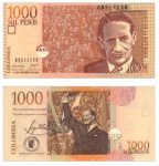 Colômbia - P-456c - Cédula de 1.000 Pesos 2006 (01/02/2006) - Flor de Estampa - Jorge Eliécer Gaitán - América