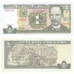 Cuba - Cédula de 1 Peso 2017 - P-128h - Jose Marti - Flor de Estampa
