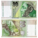 Eslovaquia - Cédula de 20 Korun 2006 - P-20g - Flor de Estampa