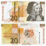 Eslovenia - Cédula de 20 Tolarjev 1992 - P-12a - Flor de Estampa