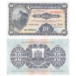 Gibraltar - Cédula de 10 Shillings 2018 - P-41a - Flor de Estampa