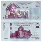 Haiti - Cédula de 10 Gourdes 2010 - P-272d - Bicentenário - Flor de Estampa