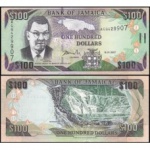 Jamaica - P-84c - Cédula de 100 Dollars 2007 - Flor de Estampa - America