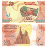 Madagaskar - Cédula de 500 Ariany 2017 - P-99a - Flor de Estampa