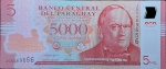 Paraguai - P-234d - Cédula de 5000 Guaranies 2022 Polímero - Flor de Estampa -Carlos Antonio López