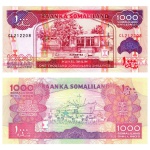 Somalilândia - Cédula de 1000 Shilings 2011 - P-20a - Flor de Estampa
