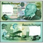 Portugal - P-176b1.1 - Cédula de 20 Escudos 1978 Flor de Estampa - Gago Coutinho - Europa