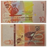 São Tomé e Principe - Cédula de 10 Dobras 2020 - P-77a - Flor de Estampa