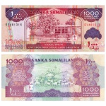 Somalilãndia - P-20c - Cédula de 1.000 Shillin 2014 Flor de Estampa - Somaliland - África