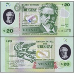Uruguai - P-101a - Cédula de 20 Pesos 2020 Polímero Flor de Estampa - Juan Zorrilla de San Martín - Uruguay - América