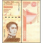 Venezuela - P-111a - Cédula de 50.000 Bolívares Soberano 2019 Flor de Estampa - America