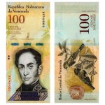 Venezuela - Cédula de 100 Mil Bolivares Forte 2017 - P-100b - Simon Bolivar - Flor de Estampa