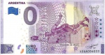 Zero Euro - Argentina - Cédula de 0 Euro 2022 - Copa do Mundo. Cédula original europeia emitida com autorização da Comunidade Econômica Europeia no valor de ZERO EURO em estado flor de estampa