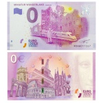 Zero Euro - Alemanha - Cédula de 0 Euro 2017 - Miniatur Wunderland. Cédula original europeia emitida com autorização da Comunidade Econômica Europeia no valor de ZERO EURO em estado flor de estampa