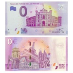 Zero Euro - Espanha - Cédula de 0 Euro 2017 - Plaza de Toros de Las Ventas. Cédula original europeia emitida com autorização da Comunidade Econômica Europeia no valor de ZERO EURO em estado flor de estampa