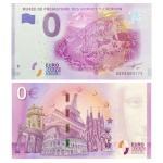 Zero Euro - França - Cédula de 0 Euro 2017 - Musee de Prhehistoire des Gorges du Verdon. Cédula original europeia emitida com autorização da Comunidade Econômica Europeia no valor de ZERO EURO em estado flor de estampa