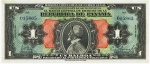 Panamá - Cédula Fantasia de 1 Balboa 1941 Flor de Estampa - América