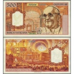 Vaticano - Cédula Fantasia de 500 Lire 2019 Flor de Estampa - Papa Francisco
