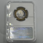 Prova Vaticano, 2 euros, 2005. Bimetálica. Benedictus XVI MAX. No displey. Não graduada - FC