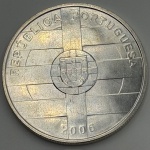 Moeda Portugal 10 euros. `Adesão as comunidades europeias`. Prata 500, 27 g - FV