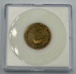 Moeda 20 centavos com reverso invertido, 1944. Com sigla. Não catalogado