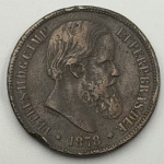 40 réis imopério. Pedro II, 1878 - BC/MBC