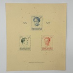 Luxemburgo. Yv bloco n° 3, 1939. 2° coluna com goma. 70 euros