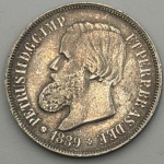 Moeda 500 réis 1889. Valor em metal 21.01.26 102,60 - SOB