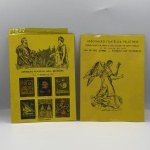 `S pecimen` 2 folhinhas filatélicas. Exposição com motivos religiosos 24/03/1958 e exposição filatélica luso brasileira 1957